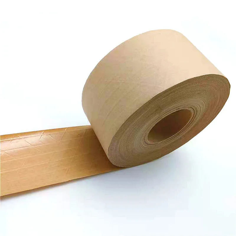 
China manufacturer PE cover coated fiber reinforced paper tape water activate kraft paper tape 