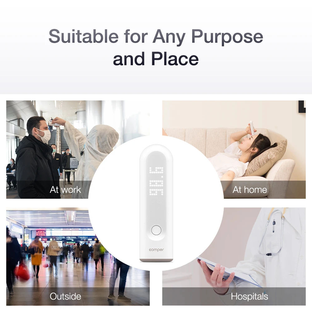 
Comper App smart phone basal Non-Contact & Contact digital Thermometer used for baby/for adult 