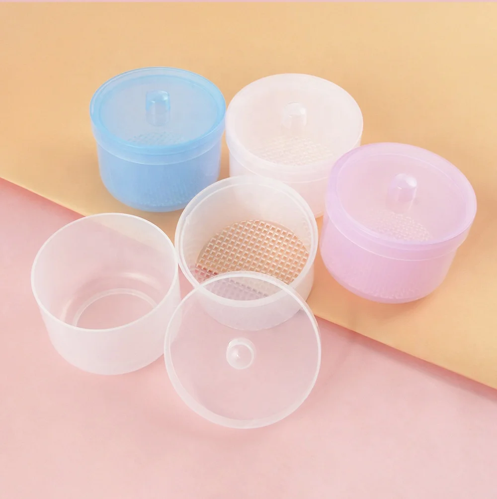 Nail polish Head Cleaning Disinfection Cup Disinfection Tank with Filter Nail Drill Bit Disinfecting Cleaning Cup