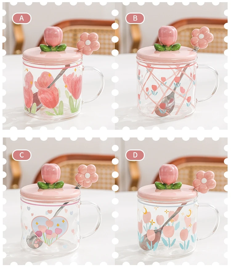 Borosilicate Glass Mugs Heated Coffee Mug Custom Heat Resistance Glass Mug