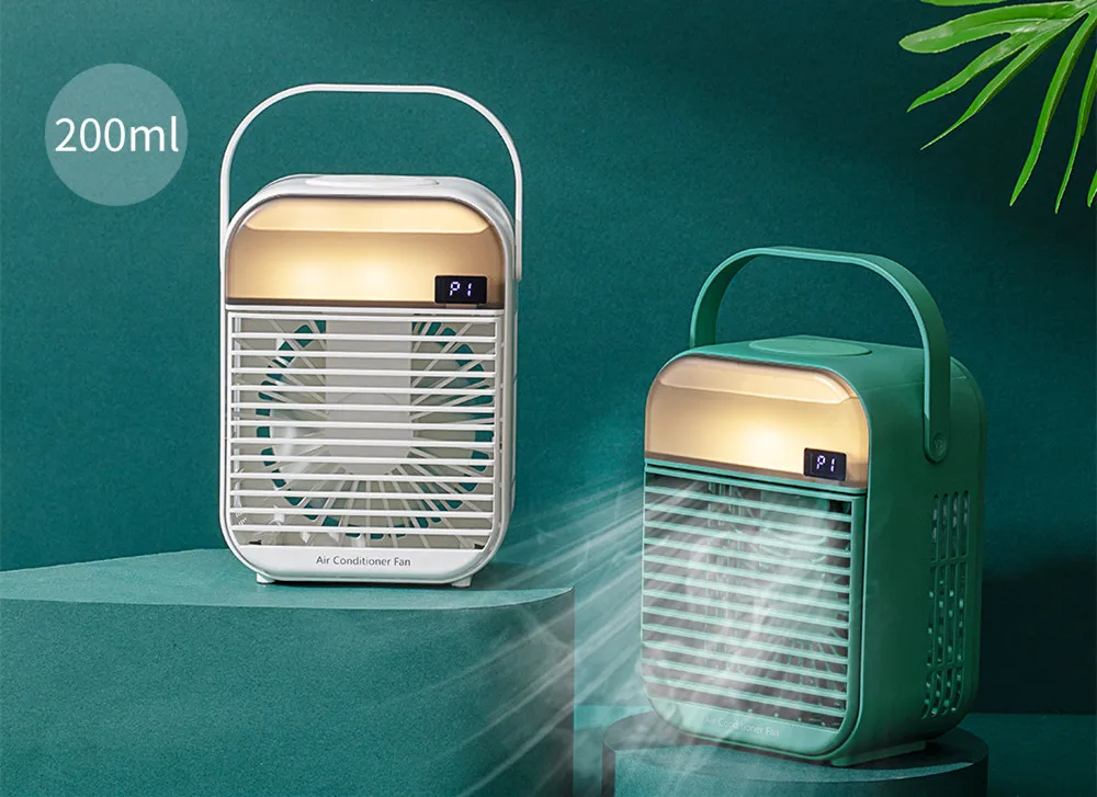 Wholesale Portable USB Rechargeable Handle Electric Desk Mini Evaporative Cooler Fan Water Mini Air Conditioner