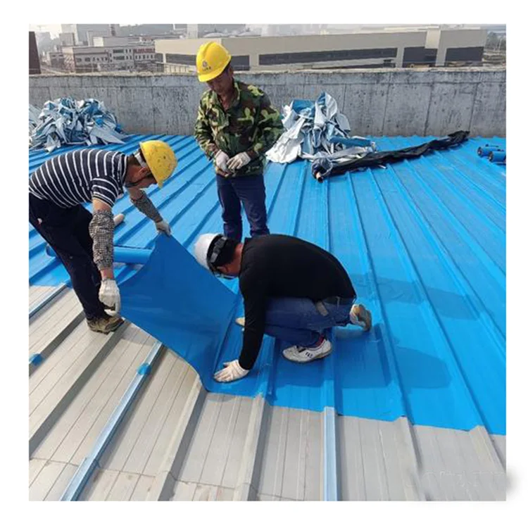 Синий самоклеящийся бутилкаучук водонепроницаемая лента мембранный рулон для металлической крыши здания ремонт парапета стены мигающий