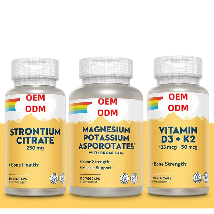 Calcium Magnesium Zinc Supplement with Cal Mag Citrate Strong Bones Teeth Support Easy to Swallow Capsules