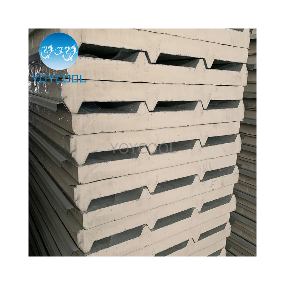 Sandwich Panel Pu Sandwich Wall Panel 20mm Thick Terracotta Roof Pu Hard Polyurethane Foam Prefab House,warehouse Metal CN;ZHE