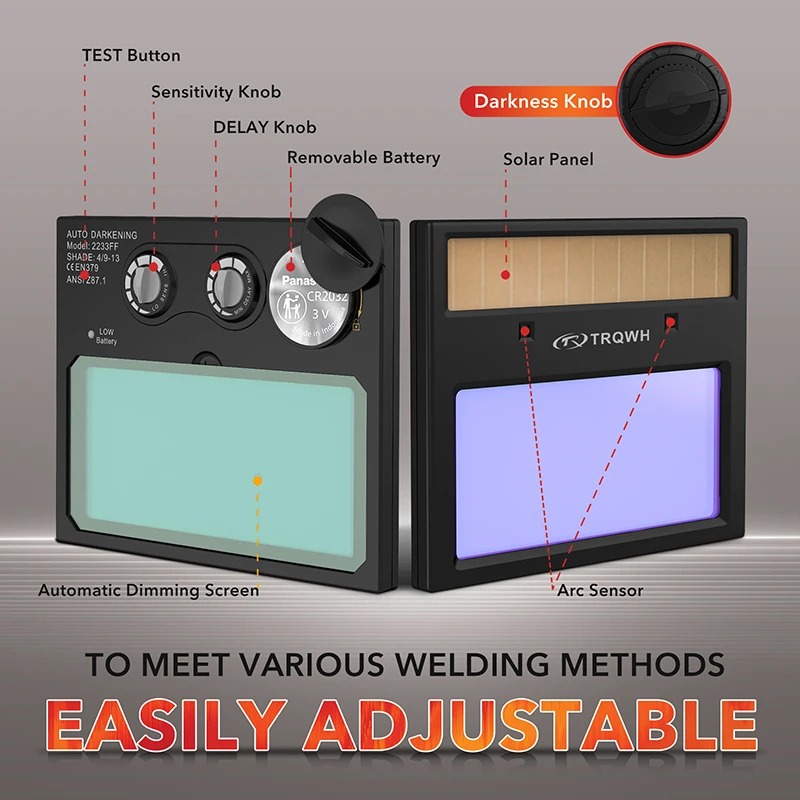 TRQ Production of protective OEM Welding Helmet Protection Sensor welding hat Spot Welding