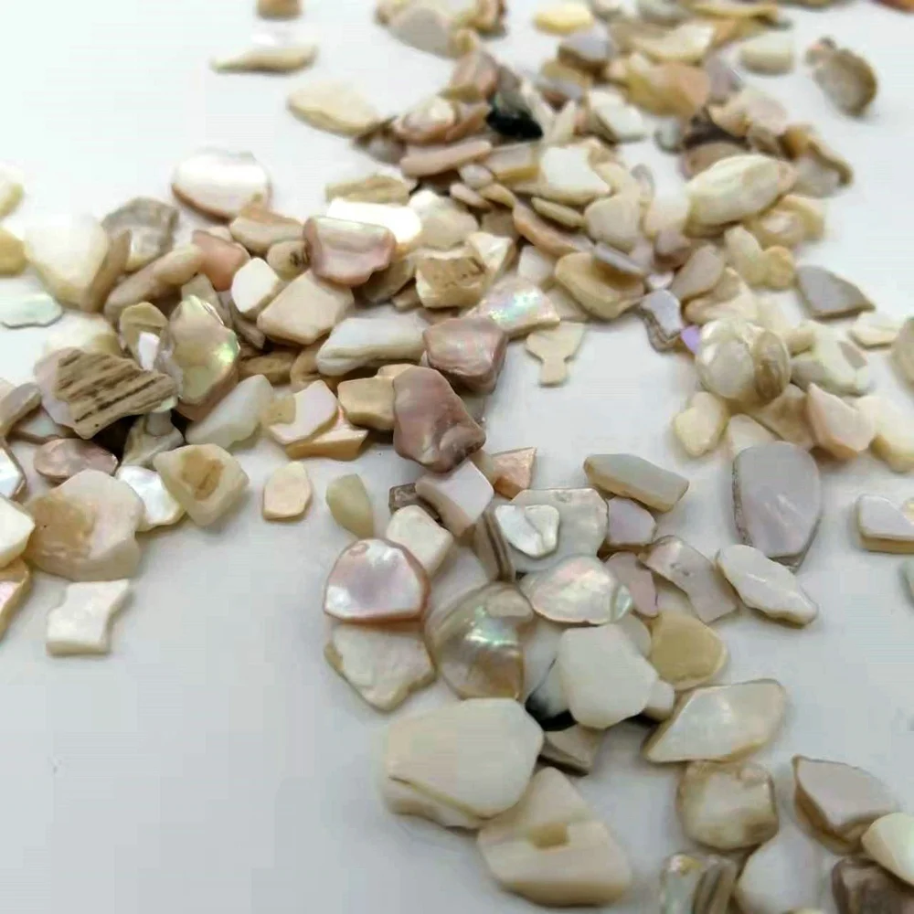 wholesale natural 4-10mm polished broken shell chips for terrazzo bulk mother of pearl shell aggregates for decoration