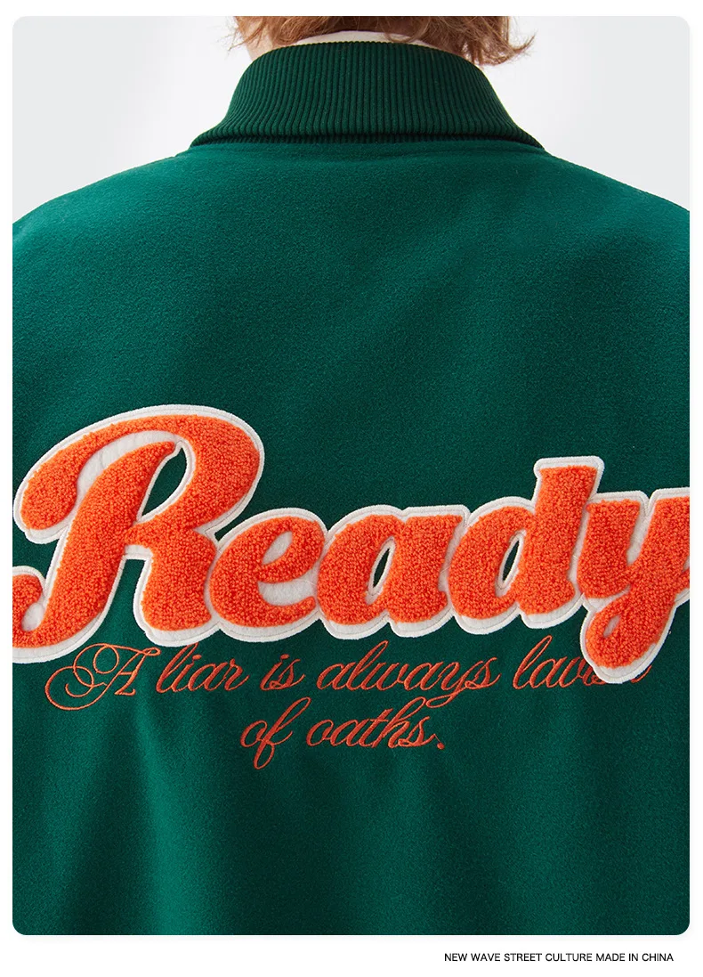 Wholesale High Quality Men Chenille Embroidery Baseball Leather Sleeves Custom Letterman Varsity Jackets