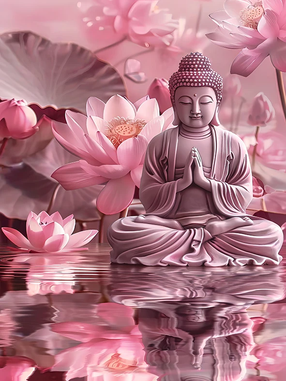 Wholesale Wall Art Canvas Painting Buddha Religious Poster Luxury Simple Wall Painting Living Room Home Decorative Painting