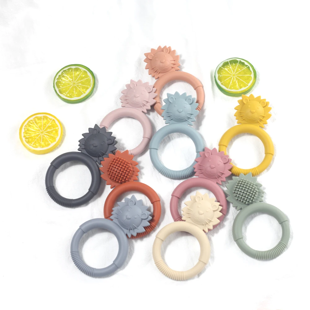 Banana Food Grade BPA Free Baby Teether Ring Soothing Teething Toy Freezable Soft-Textured Silicone Baby Teether