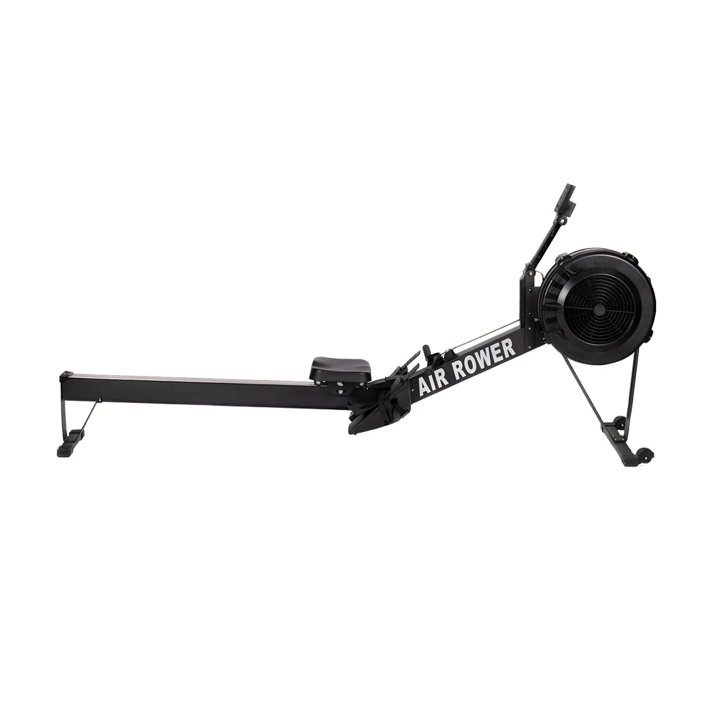 2021 new design portable cardio home gym exercise equipment air rower rowing machine with monitor