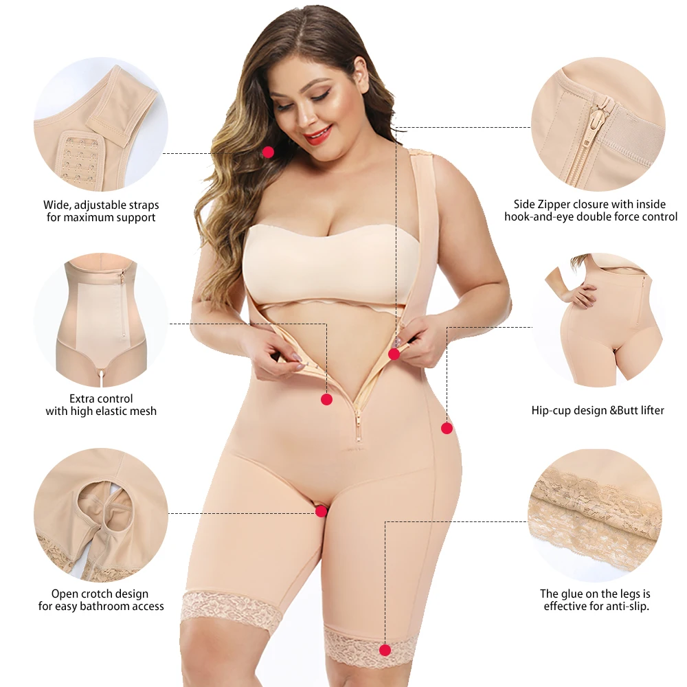  Fajas колумбийские 10XL дышащая невидимая корректирующая одежда для подтяжки ягодиц корректирующий пояс женщин большого размера полный Корректор