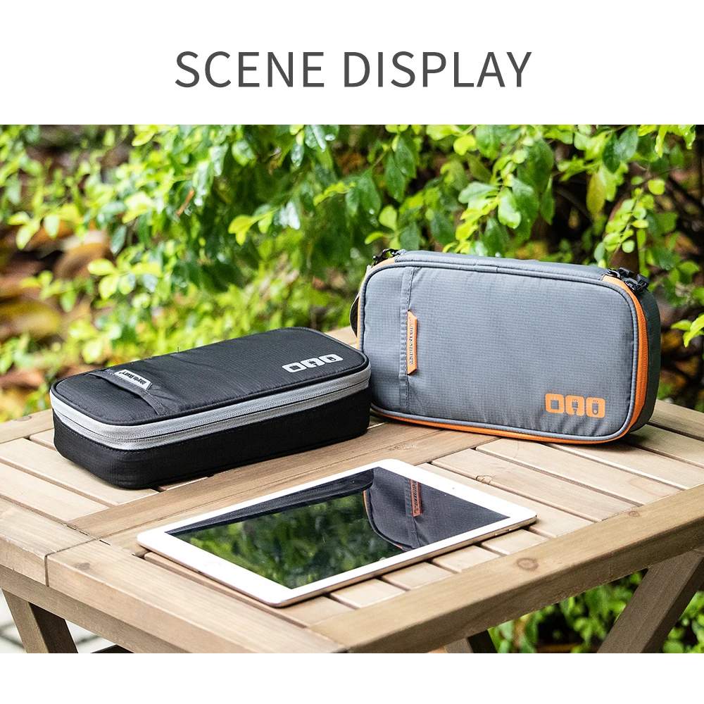 Cable Storage Pouch Travel Organizer Accessories Bag for Power Bank, Adapter, USB Charger, SD Card,Electronics Organizers