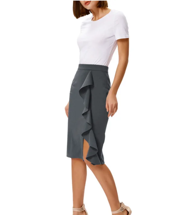 Fashion Summer Casual Golf Custom Plus Size Womens OL Long Skirts