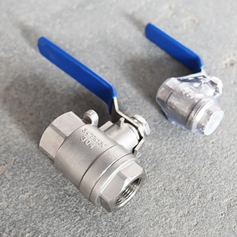 Zinc alloy ball valve single long handle through double internal thread BSP thread DN20