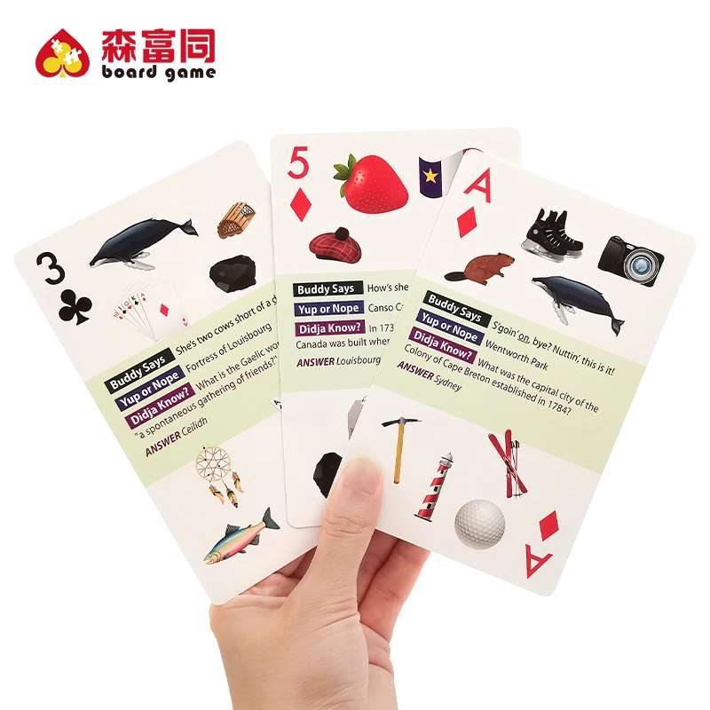 Wholesale High Quality Giant Jumbo Large Playing Cards Game Customization