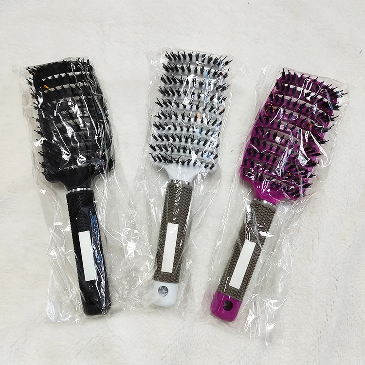 Woman Hair Comb Scalp Massage Comb Bristle Detangling Hairbrush Bristle Nylon Women Hairdressing Styling Tool Curly Hair Brush