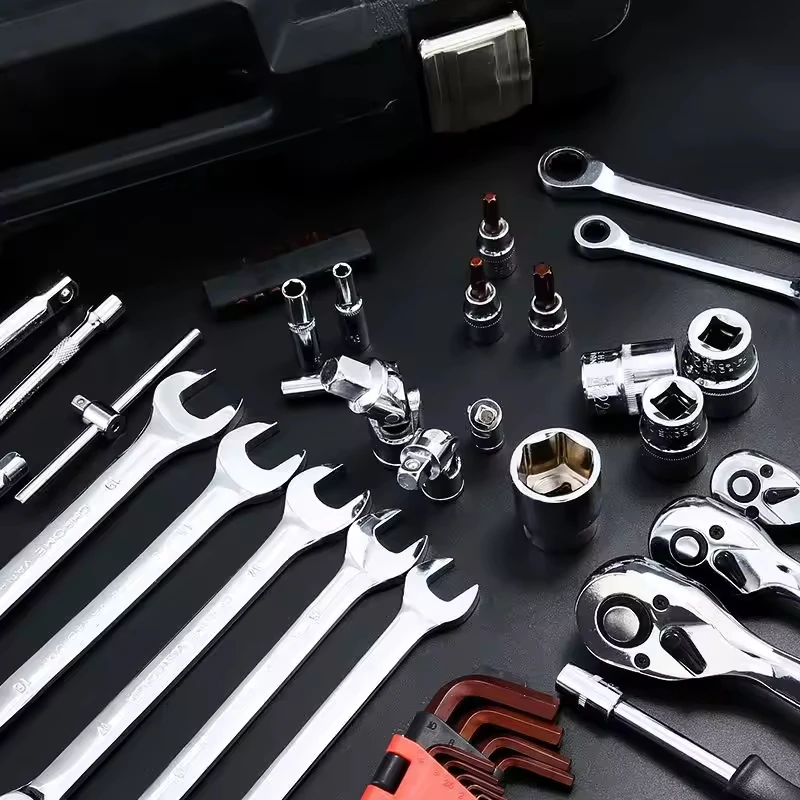 PEAMARTOOLS 19PCS Accessory Set Includes Universal Joints, Adapters, Extension Bars, T-Handle Wrench, and Sliding Sockets
