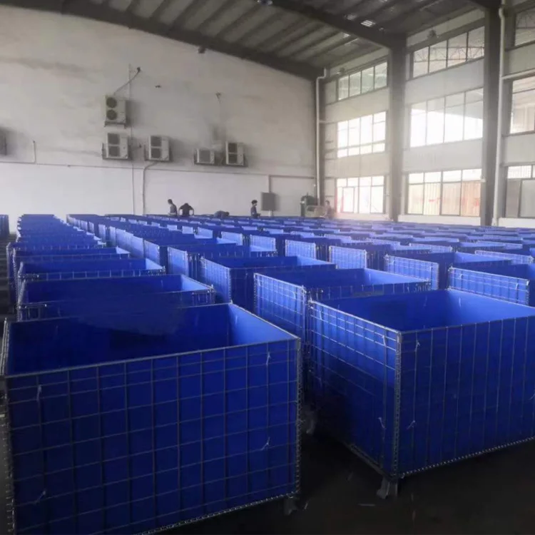 Customized Wire Mesh Container with Divided Compartments for Cables and Auto Parts