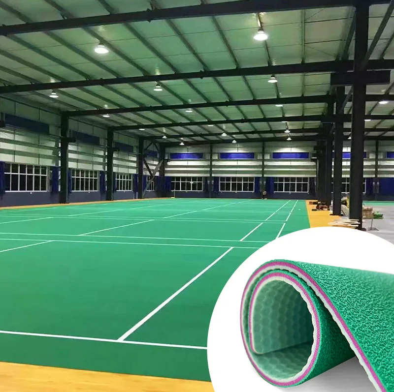 Free Samples Outdoor Floorball Court Sports Flooring Badminton Court Flooring Crystal Stone Texture