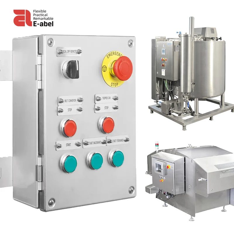 Eabel custom ANSI UL508A HD stainless steel control panel box AISI 316L 304L IP69K ss electrical control box enclosure