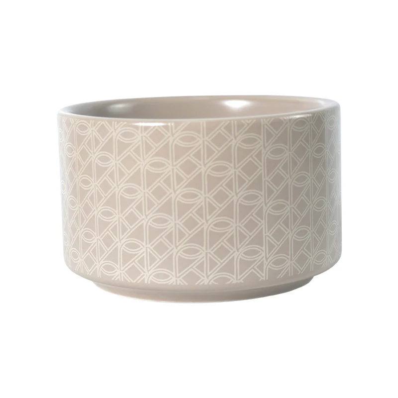 Restaurant Dishes Straight Bowls 10X6Cm Crockery Ceramic Rice Salad Cereals Noodle Bowl Serving Dishes For Catering