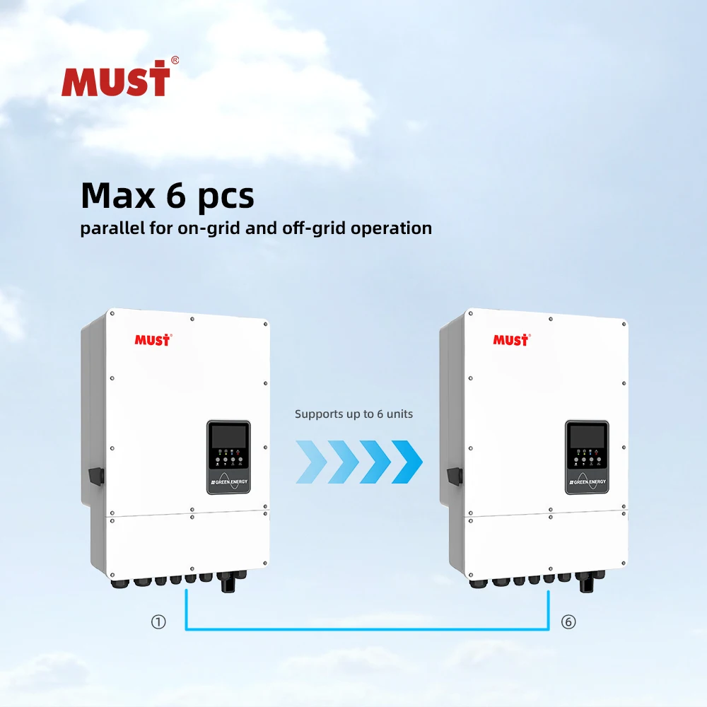 European 8-12kw Three Phase | 380vac On/Off Grid Hybrid Solar Inverter Ip65 Water-Proof And Dust-Proof