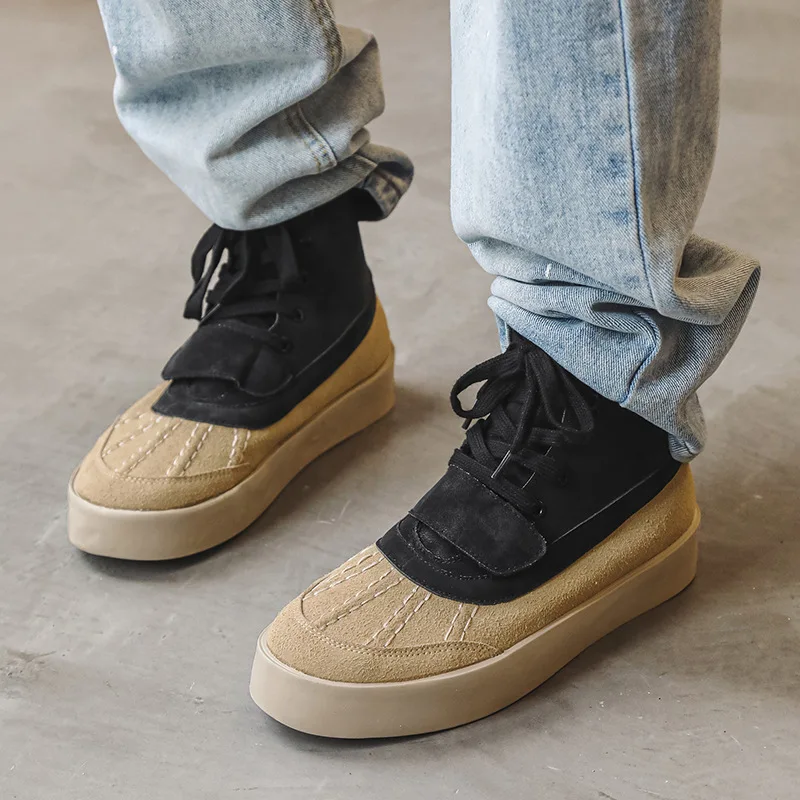 New Fashion Trend Wholesale Customization High Hemp Thick Sole Anti Slip Breathable Rubber Outsole Casual Sports Shoes For Men