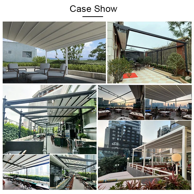 QINGYING outdoor roof 4 post free standing square tube pergola