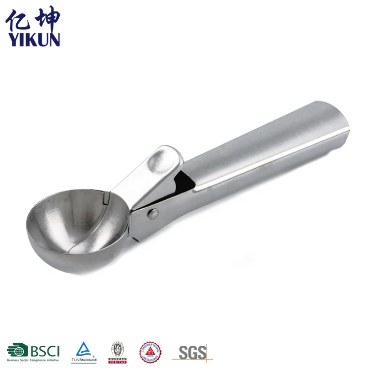 Горячая Распродажа, инструмент для мороженого, Новое поступление, металлическая ложка из нержавеющей стали, ложка для мороженого