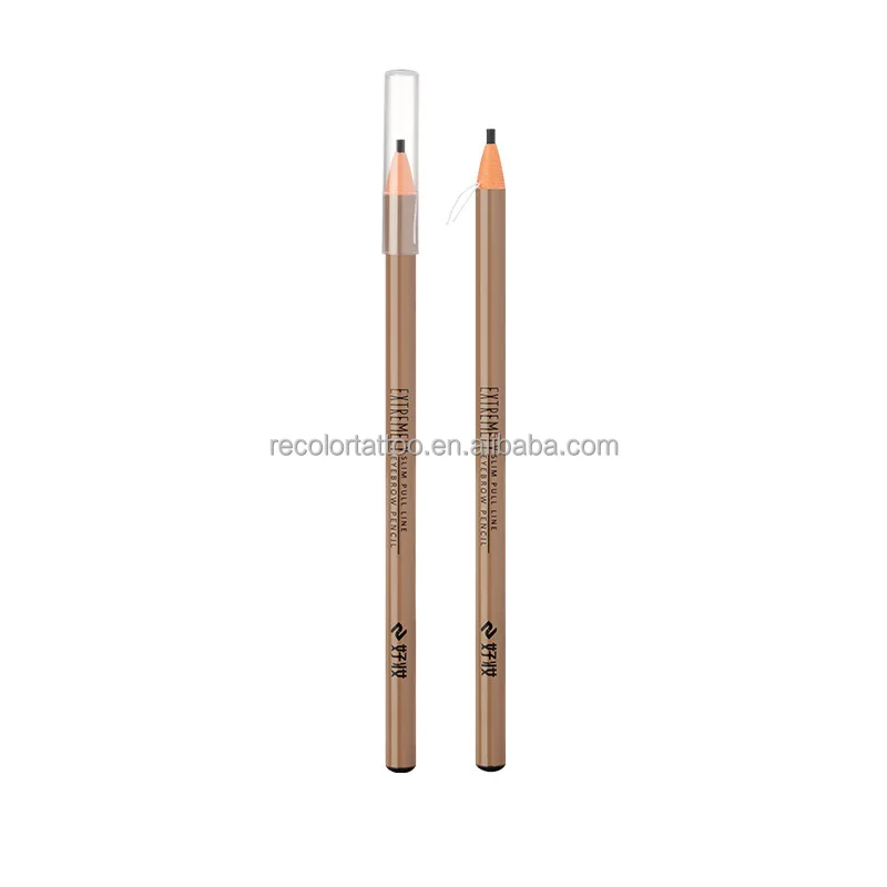 Customized 2.0mm Fine Tip Eyebrow Pencil Cosmetics for Makeup Tint Waterproof Microblading Eye Brow Pencil Natural Beauty