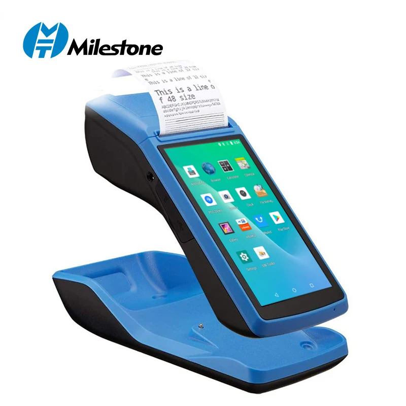 Handheld Pos Terminal Android 58mm 1D/2D Barcode Reader Touch Screen Handheld Pos Terminal