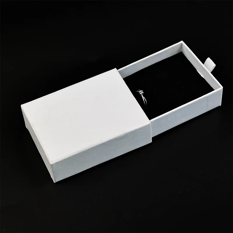 custom size printing white rigid box for jewelry gift watches thick hard cardboard paper box earring pendants box