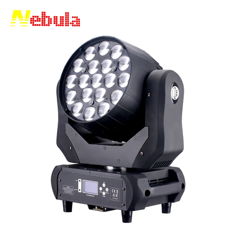 DMX RDM RGBW Zoom 19X12W Bee Eye Led Wash Moving Head Lights for Concert Stage Lighting