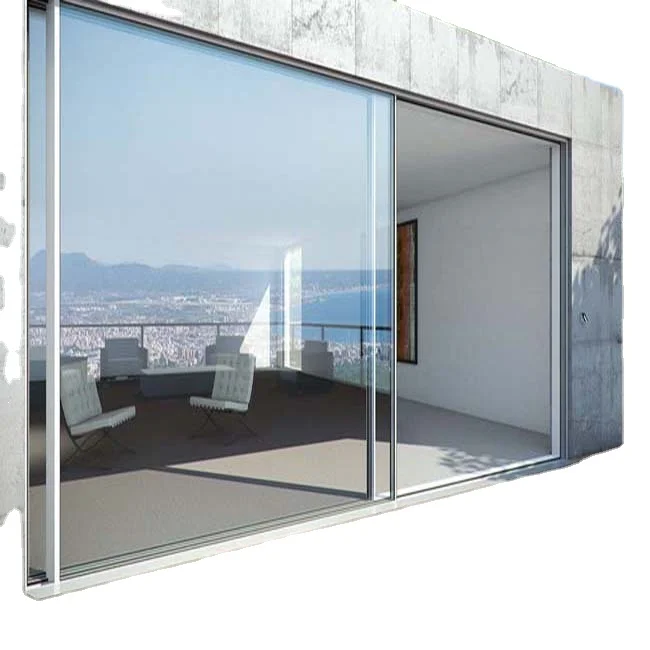 Aluminium Sliding Door Grill Design Sensor Polycarbonate Telescopic Sliding Door