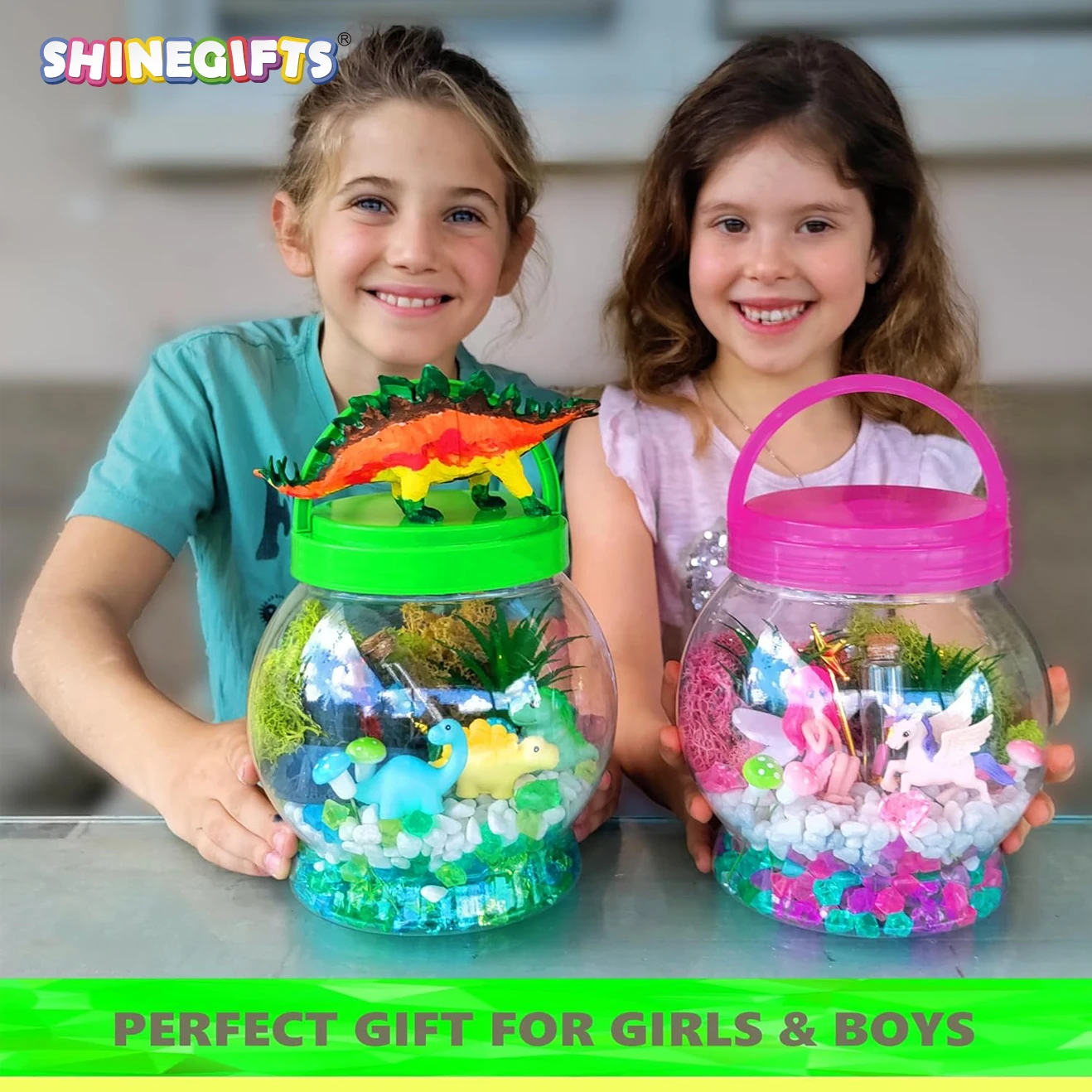 Make Your Own Dinosaur Night Light Birthday Crafts Gifts For Girls Kids Dino Terrarium Kit For Kids