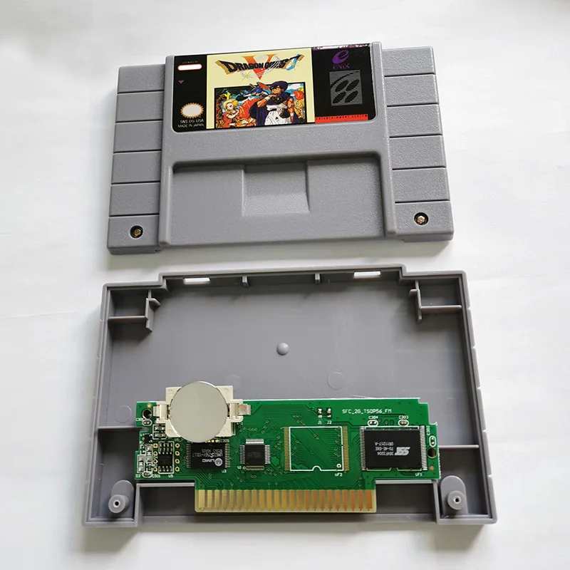 Ретро картридж для видеоигр «Dragon quest V» игровой консоли snes в ретро стиле классических игр
