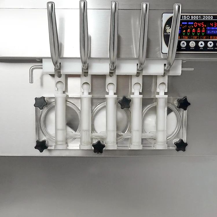 
CE ETL Rohs noodles falls gourd 5 flavor soft ice cream machine/ice cream machine/ice cream making machine 