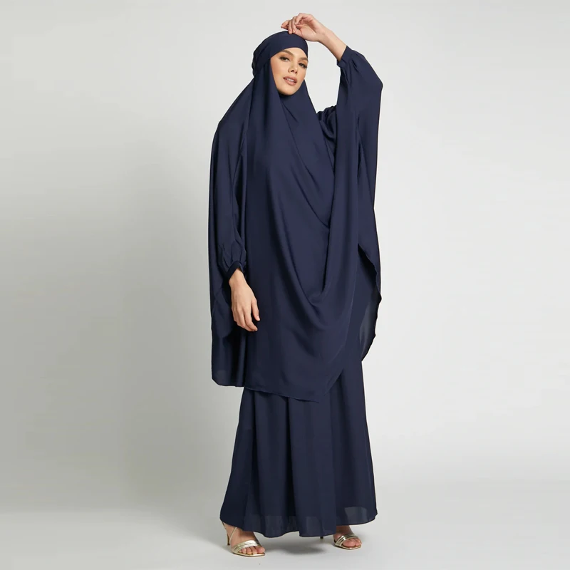 Muslim Burqa Abaya Women Hijab Prayer Dress Islam Overhead Burka Niqab Long Khimar Kaftan Robe Modest Khimar Hijab Abaya