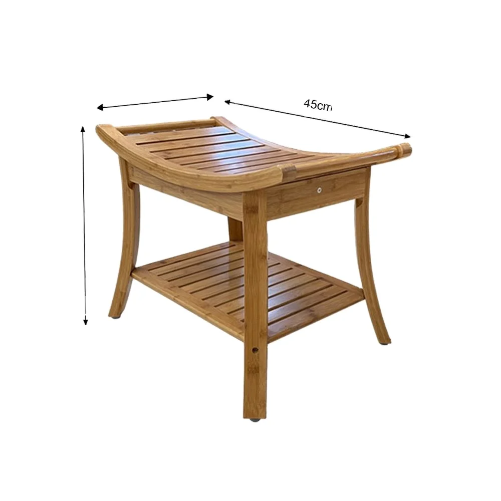 Bamboo bath stool bamboo