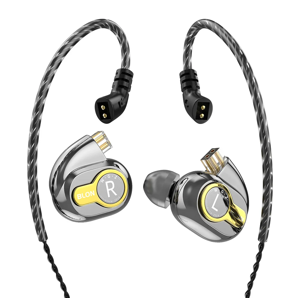 BLON BL-05 2nd Generation 10 мм углеродная нанотрубка CNT диафрагма наушники-вкладыши с 0,78 мм 2-контактным съемным кабелем