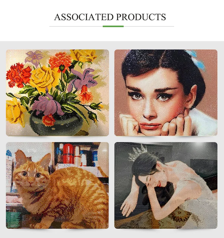 
Wholesale dropshipping 5d Diy Diamond Painting Cross Stitch Elephant Full Drill Mosaic Picture Diamond Embroidery 