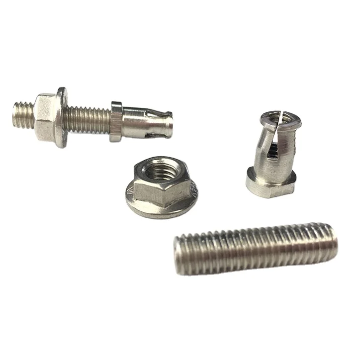 Delicate stainless steel precession type back bolt screw in undercut anchor