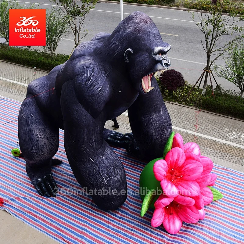 Customize Giant Advertising Inflatable Cartoon Model Big Gorilla Custom Inflatables