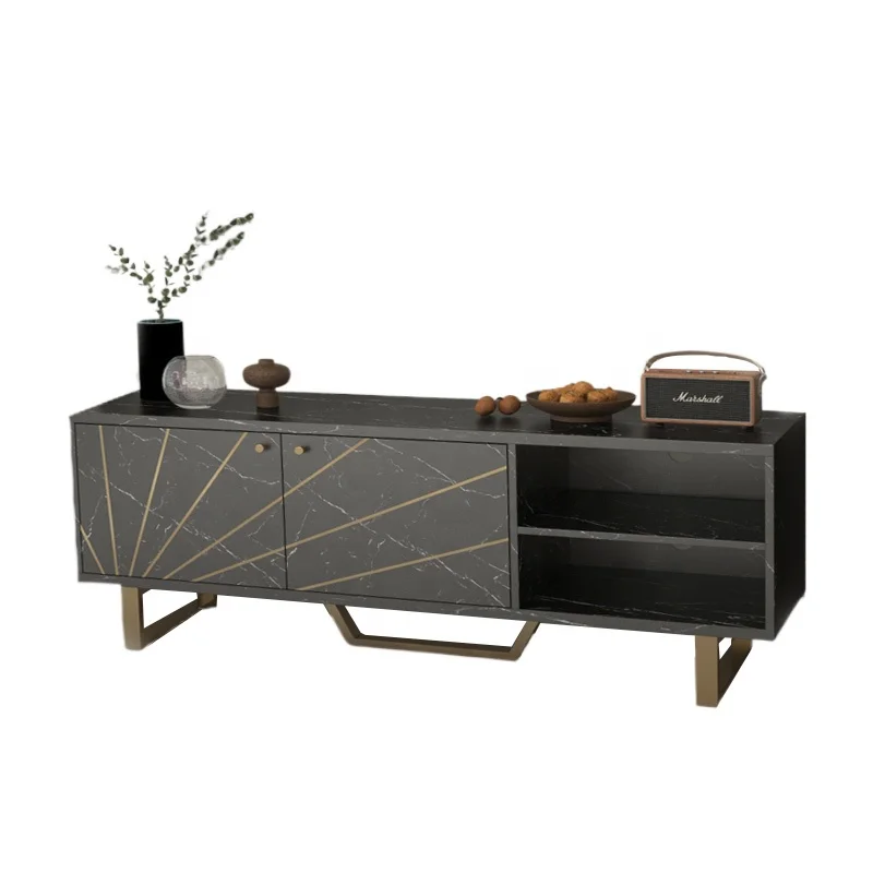 Modern nordic living room television table furniture wood particleboard tv stand cabinet, tv unit