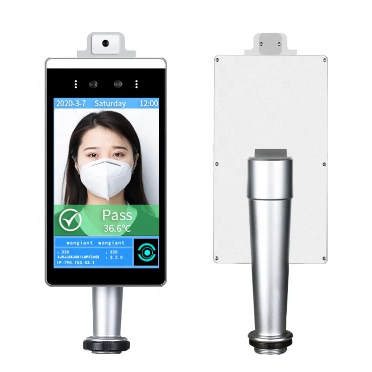 
Attendance machine body and face dynamic recognition and temperature device detector 