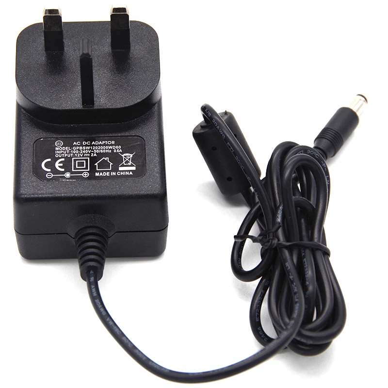 
EU UK US AU KR India Plug Power Adaptor CE CB GS FCC SAA KC Safety Mark DC AC 12V 2A 2000mA Power Adapter For Modem 