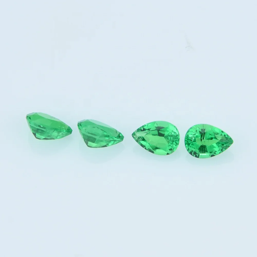 New Pear Shape Precious Synthetic Emerald Stone