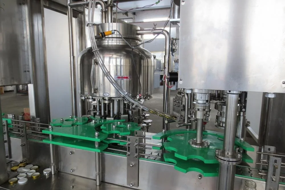 High quality small speed two in one automatic glass bottle juice filling machine alibaba on sale