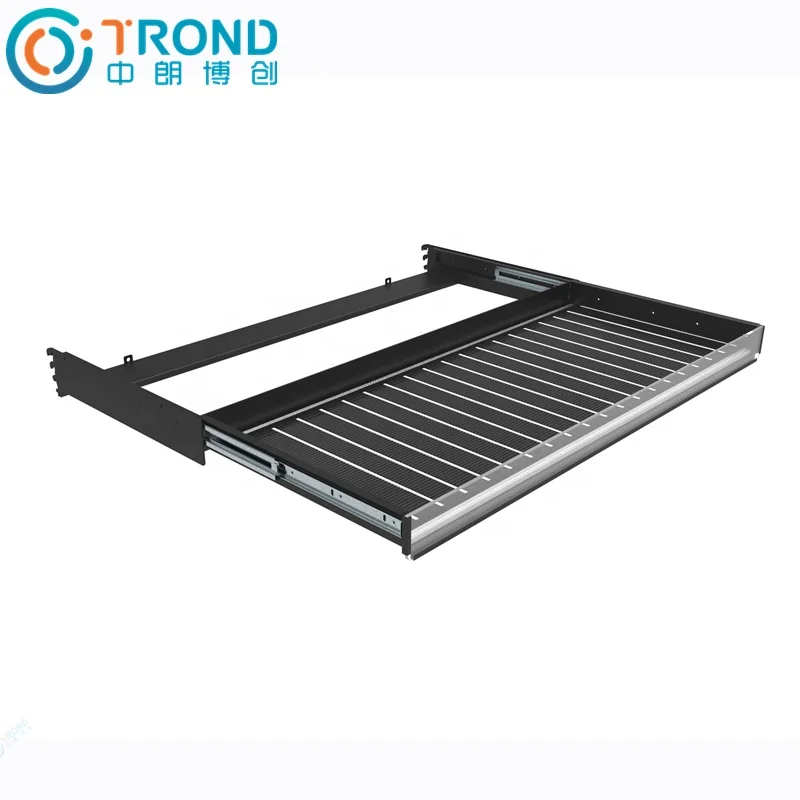Rohs CE Display Counter Refrigerator Roller Track System With Gravity Feed Supermarket Equipment Conveyors With Roller Shelf