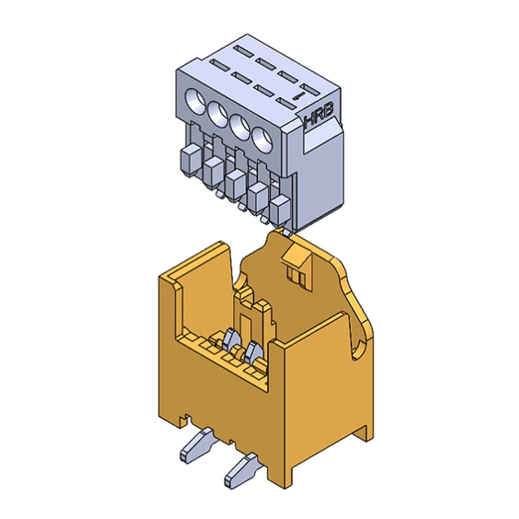 RAST SMT header with PCB mating directly of RAST 2.5mm pitch